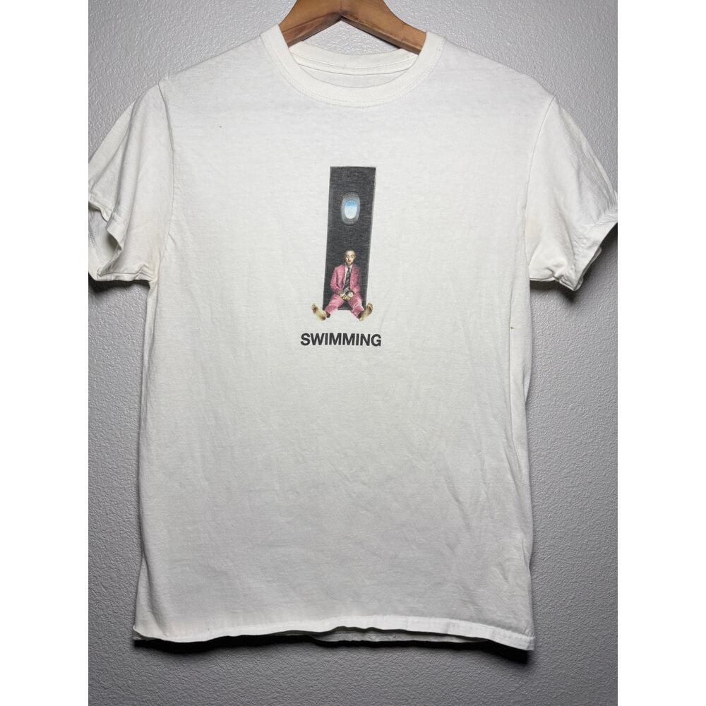 Mac Miller Swimming Graphic T Shirt White Album Tracklist Tee Size Small